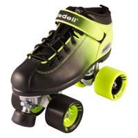 Riedell Quad Roller Skates - Dart Ombre Black/Green