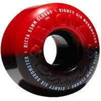 Ricta Cloud Duotones 86a Skateboard Wheels - Black/Red 53mm