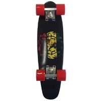 ridge 22 mini motif rasta lion complete cruiser skateboard