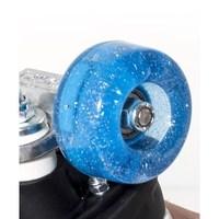rio roller light up quad roller skate 54mm wheels blue glitter