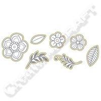 Richard Garay Silver and Gold Collection Gold Blooms Stamp and Die Set 388105