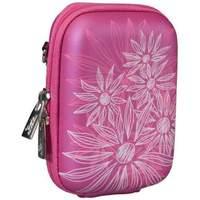 rivacase riva 7023 pu digital camera case crimson pinkflowers