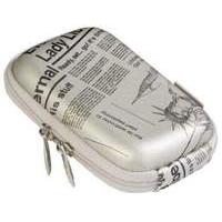 Rivacase Riva 7023 Pu Digital Camera Case Silver/newspaper