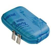 Rivacase Riva 7023 Pu Digital Camera Case Shallow Blue/newspaper