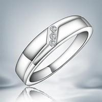 ring wedding party daily jewelry alloy women band rings7 8 silver