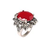 Ring Fashion Party Jewelry Silver Plated Women Statement Rings 1pc, One Size Gold