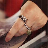 Ring Party Daily Jewelry Alloy Women Midi Rings Statement Rings 5pcs, 9 Black