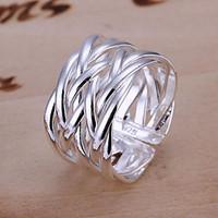 ring party daily jewelry alloy silver plated women band rings 1pc adju ...