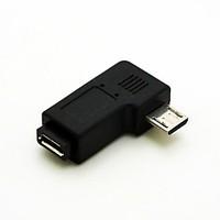 Right Angled 90 degree Micro USB Male to Micro USB Female Extension Adapter Conventer Cord Cable Connector Free Shipping