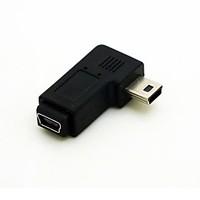 Right Angled 90 degree Mini USB Male to Mini USB Female Extension Adapter Conventer