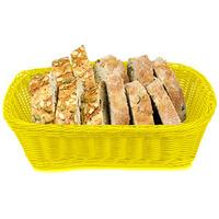 Ridal Polypropylene Rectangular Basket Yellow 29 x 21.5 x 9cm (Pack of 6)