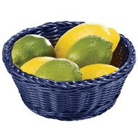 ridal polypropylene round basket blue 21 x 8cm pack of 6