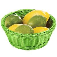 Ridal Polypropylene Round Basket Green 21 x 8cm (Single)