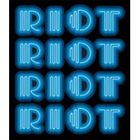 Riot - Blue By Ben Eine