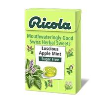 ricola swiss herbal sweets luscious apple mint sugar free 45g 45g