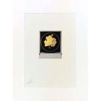 ring o roses 24ct gold leaf collage by andrew millar