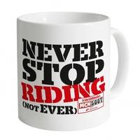 ride 5000 miles never stop riding mug
