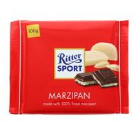 Ritter Sport Plain Chocolate With Marzipan Filling