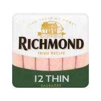Richmond 12 Thin Pork Sausages