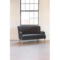 rita 2 seater velvet sofa grey