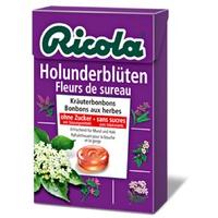 ricola swiss herbal drops box sugar free elderflower 45g