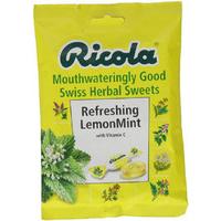 ricola swiss herbal drops bag lemonmint 70g