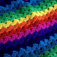 Ric Rac Blanket - Deramores Studio DK - Rainbow Yarn Pack