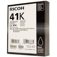 ricoh gc41k black inkjet cartridge 2500 page yield for ricoh sg series