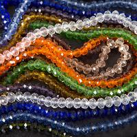 riverside beads selection of 10 strands of 4x6mm crystal rondelles 361 ...