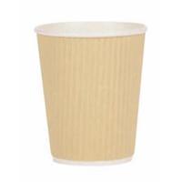 Ripple Cups 12oz 35cl Brown Pack of 500 Cups Ref 4028236 W12RKGALA