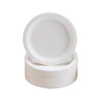 Rigid Biodegradable Microwaveable Plates 180mm Diameter 1 x Pack of 50