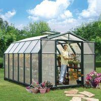 rion hobby gardner 8x12 acrylic glass twinwall greenhouse