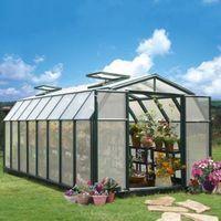 rion hobby gardner 8x16 acrylic glass twinwall greenhouse