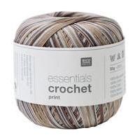 Rico Brown Mix Essentials Crochet Print Yarn 50 g