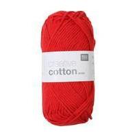 rico red creative cotton aran yarn 50 g