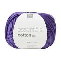 Rico Purple Essentials Cotton DK Yarn 50 g