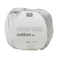 Rico Silver Grey Essentials Cotton DK Yarn 50 g