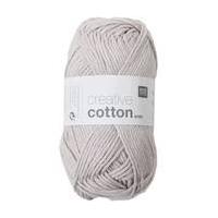 Rico Silver Grey Creative Cotton Aran Yarn 50 g