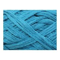 rico loopy scarf knitting yarn plain cyan turquoise