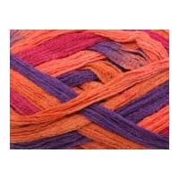 rico loopy scarf knitting yarn orange pink purple mix