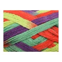 Rico Loopy Scarf Knitting Yarn Purple Green Orange Mix