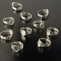 Rings 10 x 8mm Silver Plated