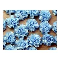 Ribbon Rosette Light Blue