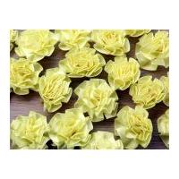 Ribbon Rosette Lemon Yellow