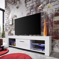 Ricardo LCD TV Stand In White With Gloss Fronts And LED
