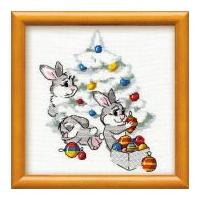 riolis counted cross stitch kit the leverets