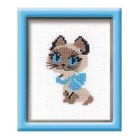 RIOLIS Counted Cross Stitch Kit Kitten 12.5cm x 15cm