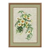 RIOLIS Counted Cross Stitch Kit Bouquet of Camomiles 20cm x 30cm