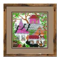 RIOLIS Counted Cross Stitch Kit City & Cats Summer 12.5cm