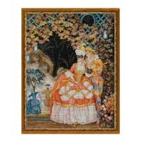 riolis counted cross stitch kit harlequin the lady 25cm x 325cm